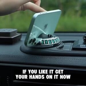 BMW Dashboard Phone Mount - Black and Silver